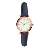 Reloj Fossil Carlie Mini Cuarzo Cuero Mujer