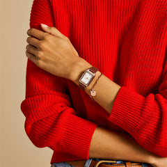 Reloj Fossil Raquel Set Cuarzo Cuero Mujer - ES5377SET