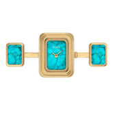 Reloj Fossil Raquel Watch Ring Cuarzo Acero Inoxidable Mujer