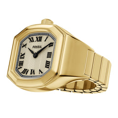 Reloj Anillo Fossil Harlow Cuarzo Acero Inoxidable Mujer