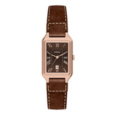Reloj Fossil Raquel Cuero 23mm Mujer Café