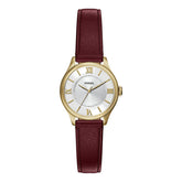 Reloj Fossil Gilmore Cuero 28mm Mujer Vinotinto