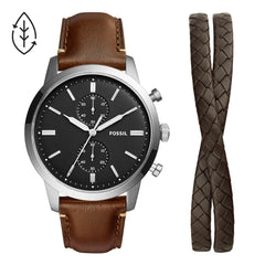 Reloj Fossil Townsman Cuarzo Cuero Hombre - FS5967SET