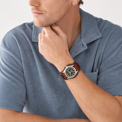 Reloj Fossil Defender Solar Solar Eco Cuero Hombre - FS5974