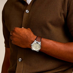 Reloj Fossil Everett Cuarzo Cuero Hombre - FS6071