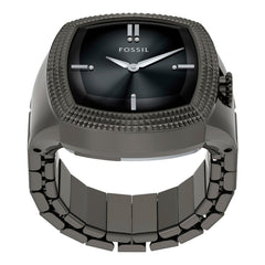Reloj Anillo Fossil Nick Jonas Machine Luxe Cuarzo Acero Inoxidable Unisex
