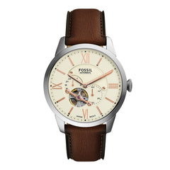 Reloj Fossil Townsman Automatico Cuero Hombre - ME3266