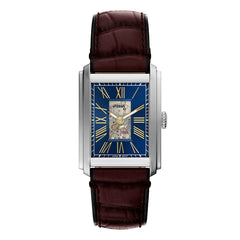 Reloj Fossil Carraway Automatico Cuero Hombre