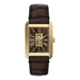 Reloj Fossil Automático Carraway Cuero 42mm Hombre Café