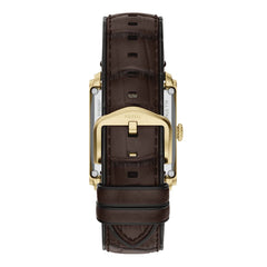 Reloj Fossil Automático Carraway Cuero 42mm Hombre Café