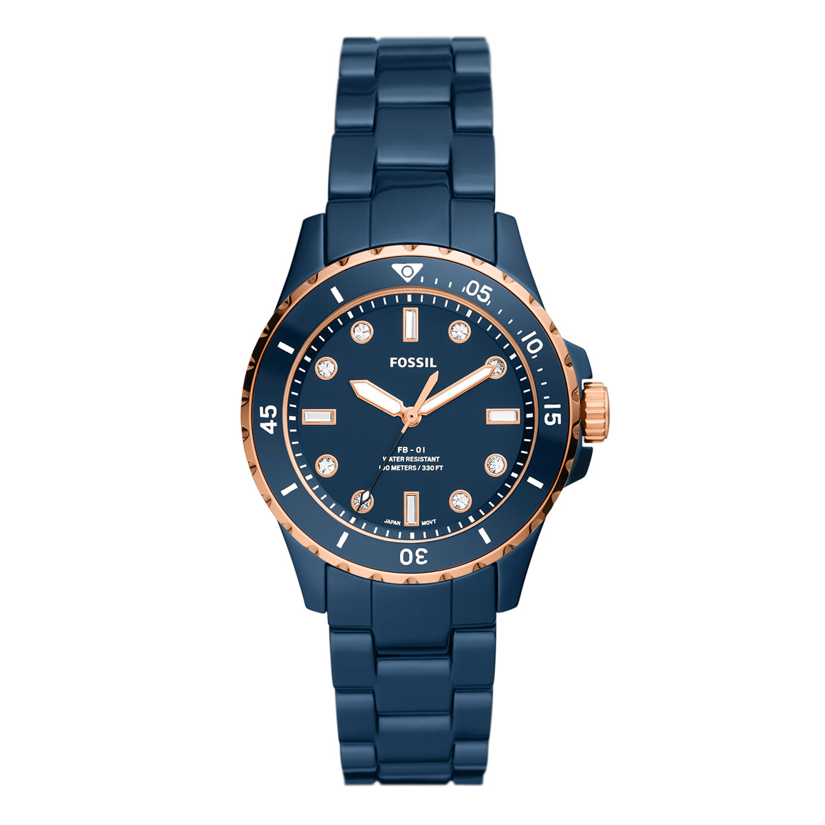 Reloj Fossil Fb-01 Cuarzo Cerámica Mujer - CE1121