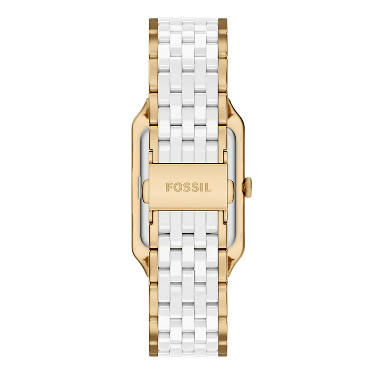 Reloj Fossil Raquel Acero Inoxidable / Cerámica 26mm Mujer Dorado / Blanco