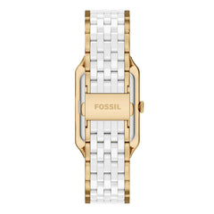 Reloj Fossil Raquel Acero Inoxidable / Cerámica 26mm Mujer Dorado / Blanco