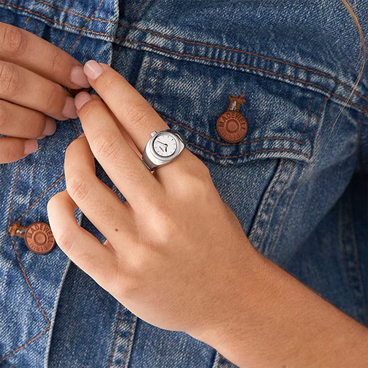 Reloj Fossil Reloj De Anillo Cuarzo Acero Inoxidable Mujer - ES5246