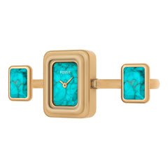 Reloj Fossil Raquel Watch Ring Cuarzo Acero Inoxidable Mujer