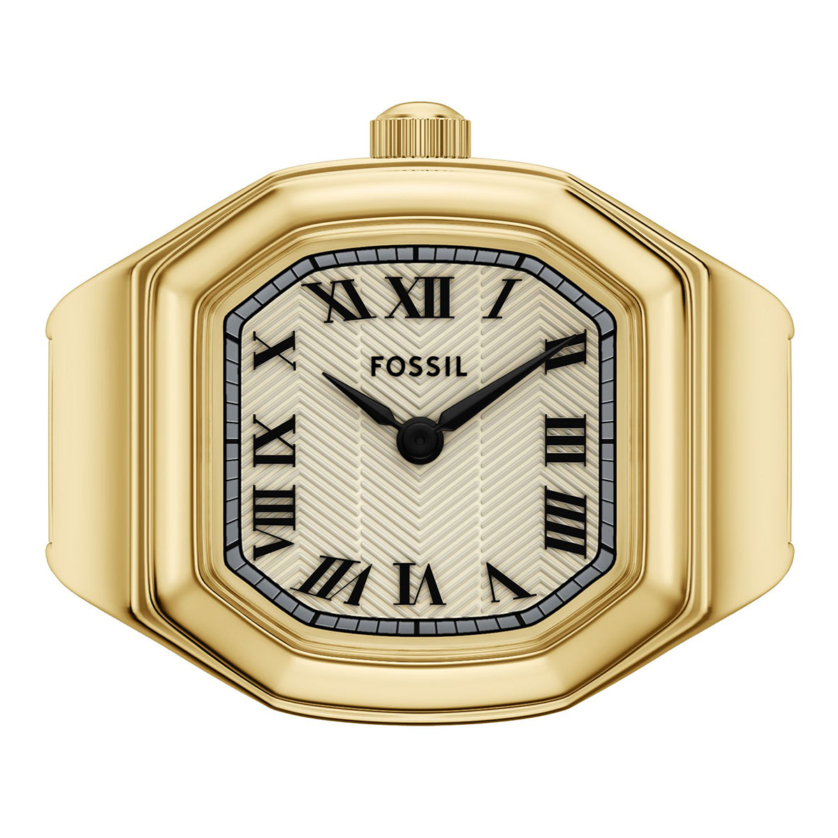 Reloj Anillo Fossil Harlow Cuarzo Acero Inoxidable Mujer