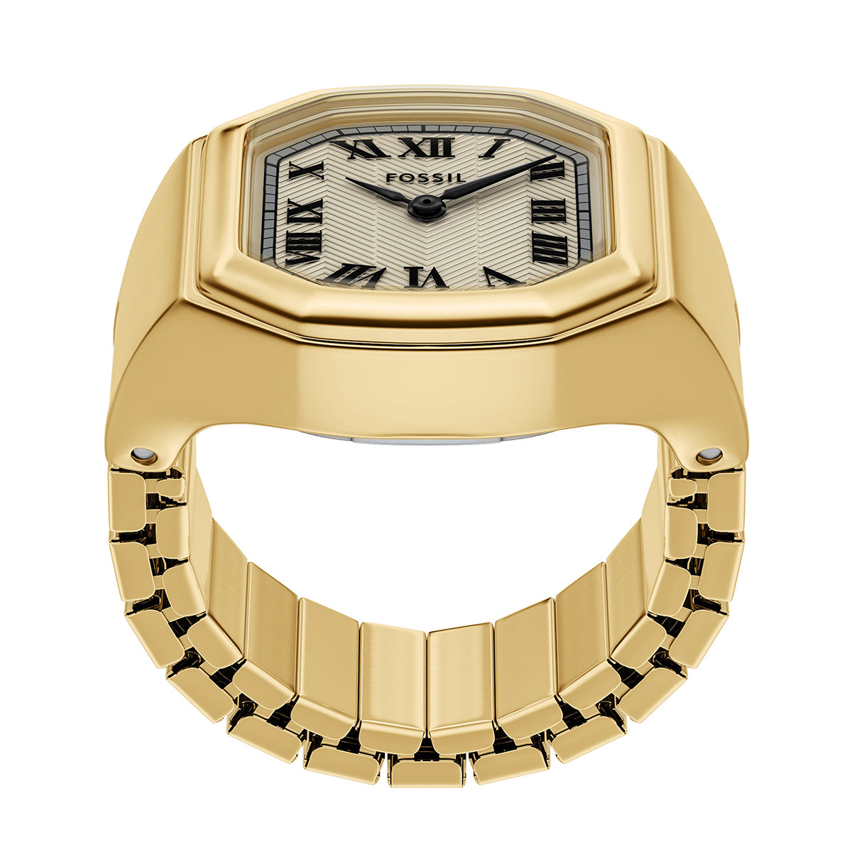 Reloj Anillo Fossil Harlow Cuarzo Acero Inoxidable Mujer