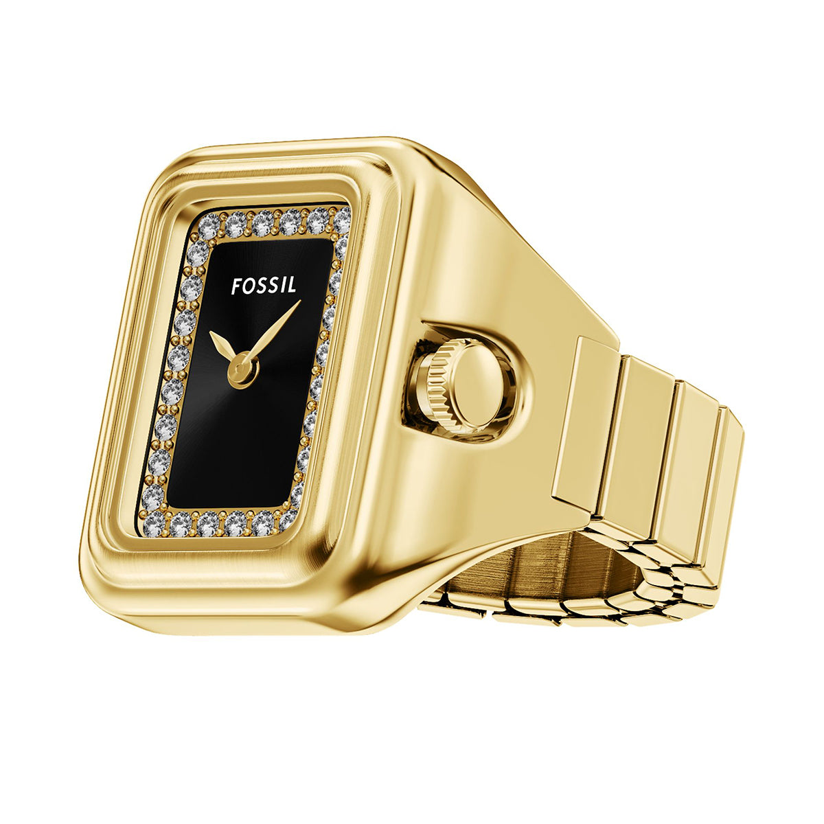 Reloj Anillo Fossil Ringwatch Cuarzo Acero Inoxidable Mujer