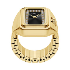 Reloj Anillo Fossil Ringwatch Cuarzo Acero Inoxidable Mujer