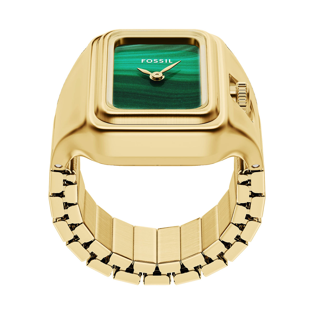 Reloj Anillo Fossil Ringwatch Cuarzo Acero Inoxidable Mujer