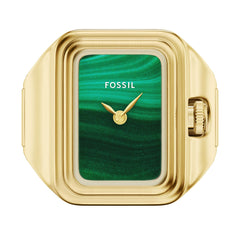 Reloj Anillo Fossil Ringwatch Cuarzo Acero Inoxidable Mujer