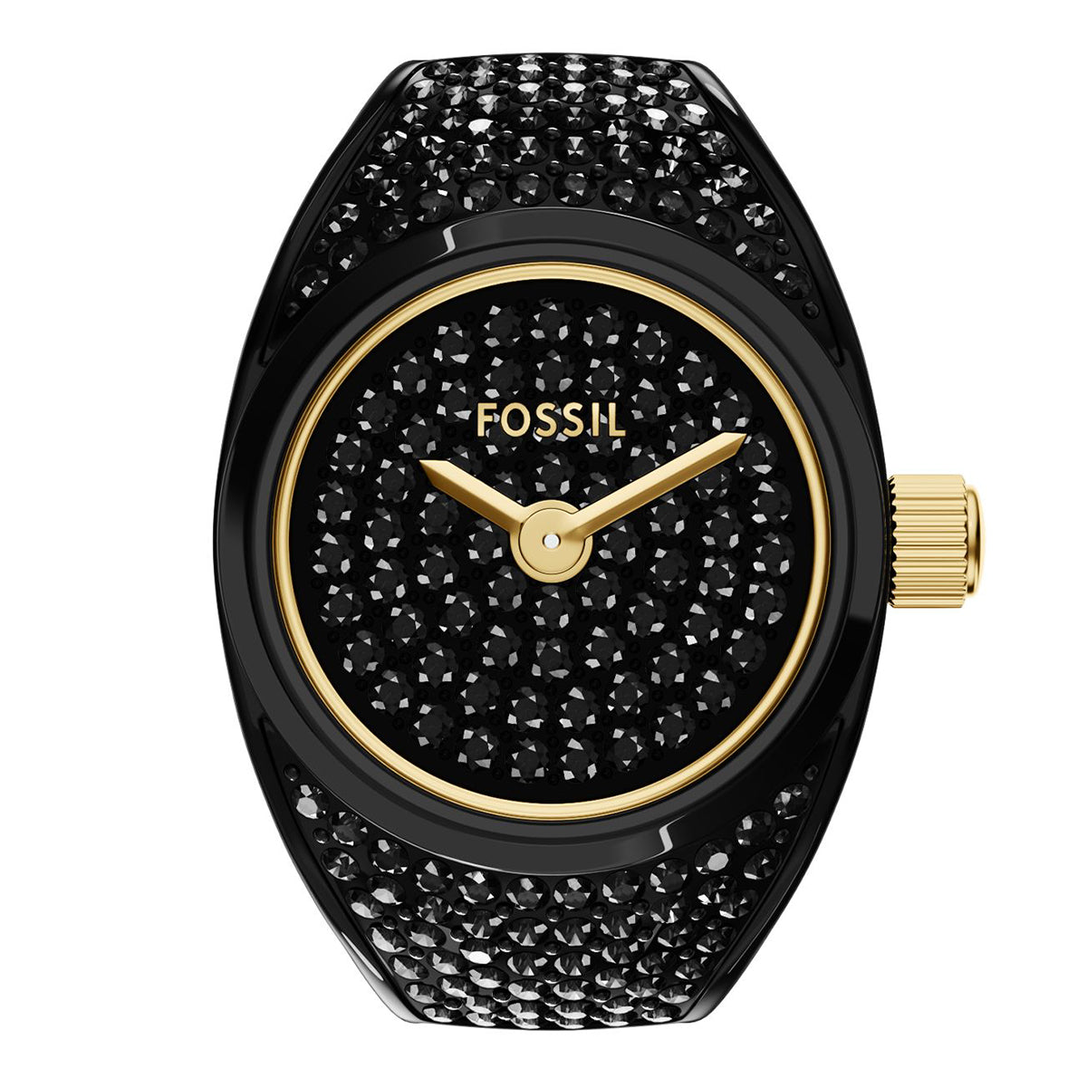 Reloj Anillo Fossil Ringwatch Cuarzo Acero Inoxidable Mujer