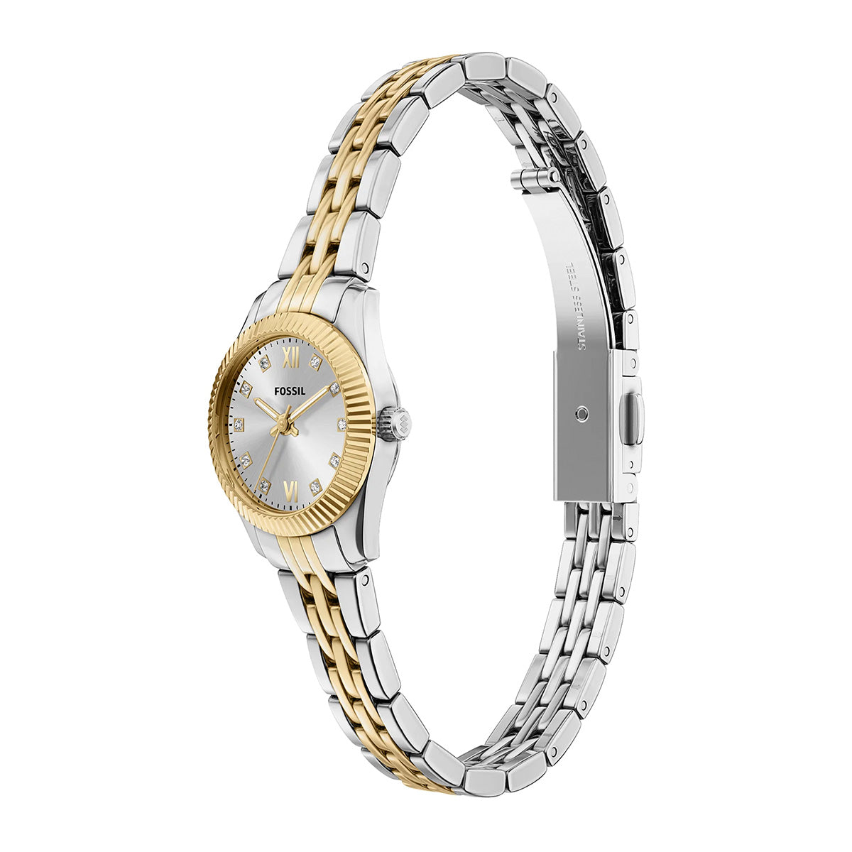 Reloj Fossil Scarlette Mini Cuarzo Acero Inoxidable Mujer
