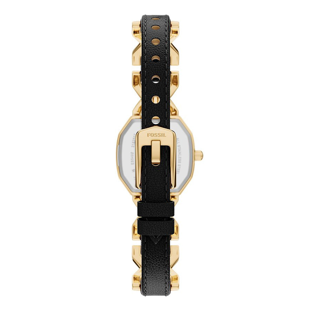 Reloj Fossil Harlow Acero Inoxidable / Cuero 22mm Mujer Negro / Dorado
