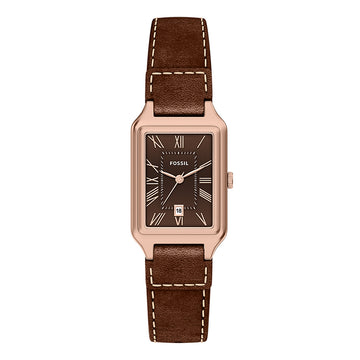 Reloj Fossil Raquel Cuero 23mm Mujer Café