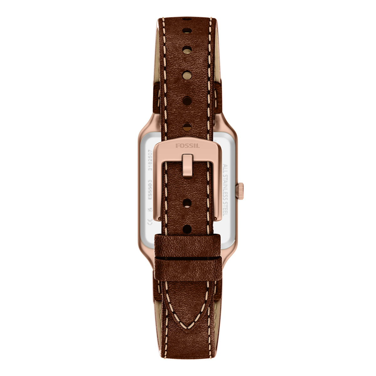 Reloj Fossil Raquel Cuero 23mm Mujer Café