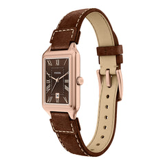 Reloj Fossil Raquel Cuero 23mm Mujer Café