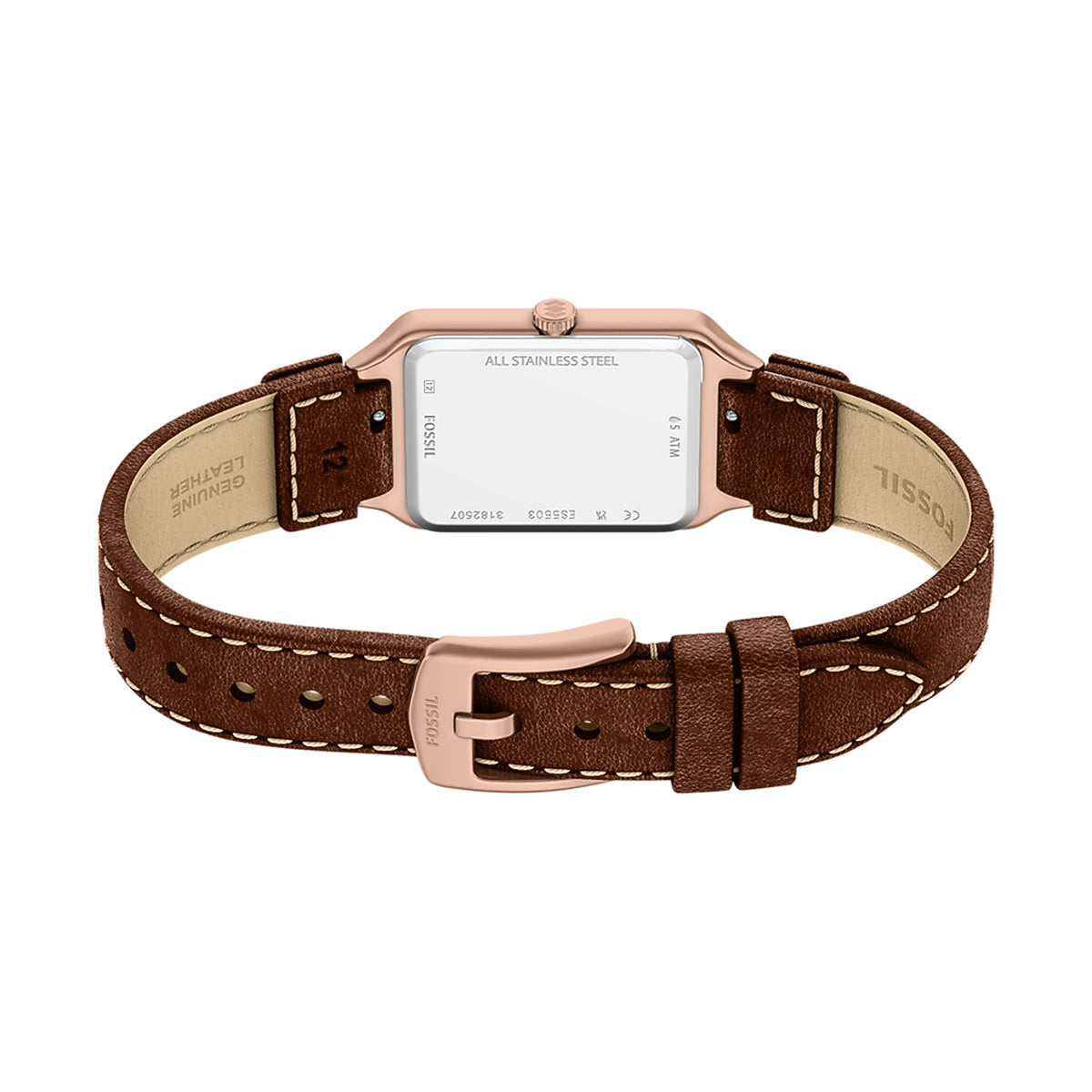 Reloj Fossil Raquel Cuero 23mm Mujer Café