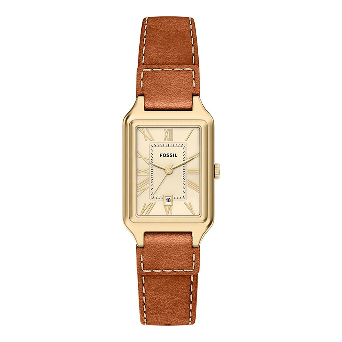 Reloj Fossil Raquel Cuero 23mm Mujer Café