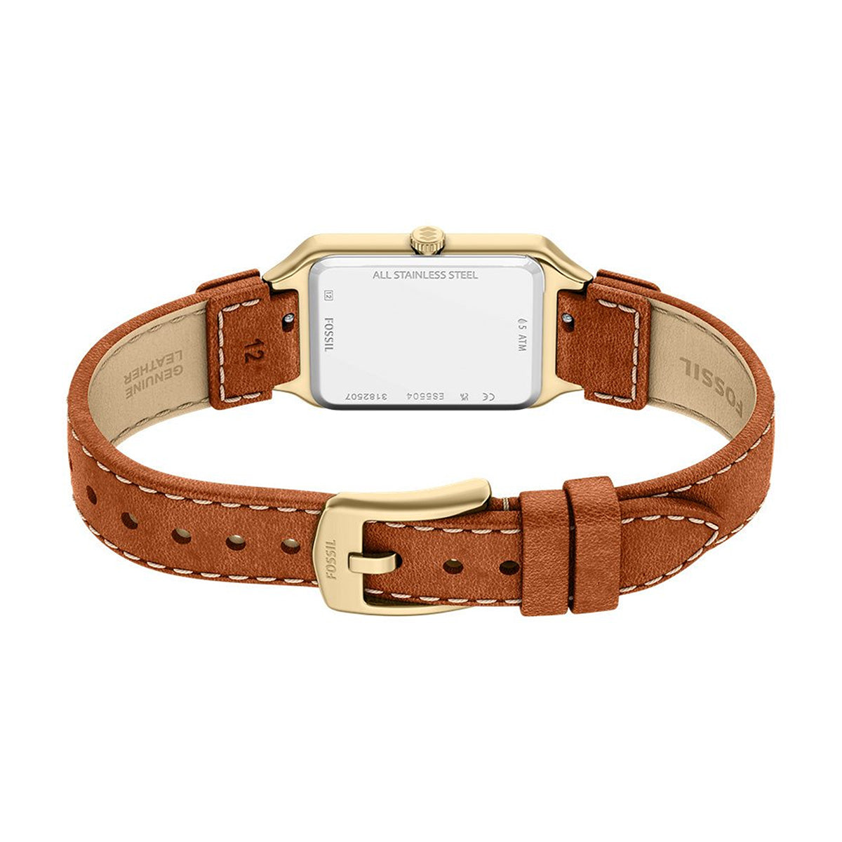 Reloj Fossil Raquel Cuero 23mm Mujer Café