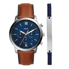 Reloj Fossil Neutra Cuarzo Cuero Hombre - FS5708SET