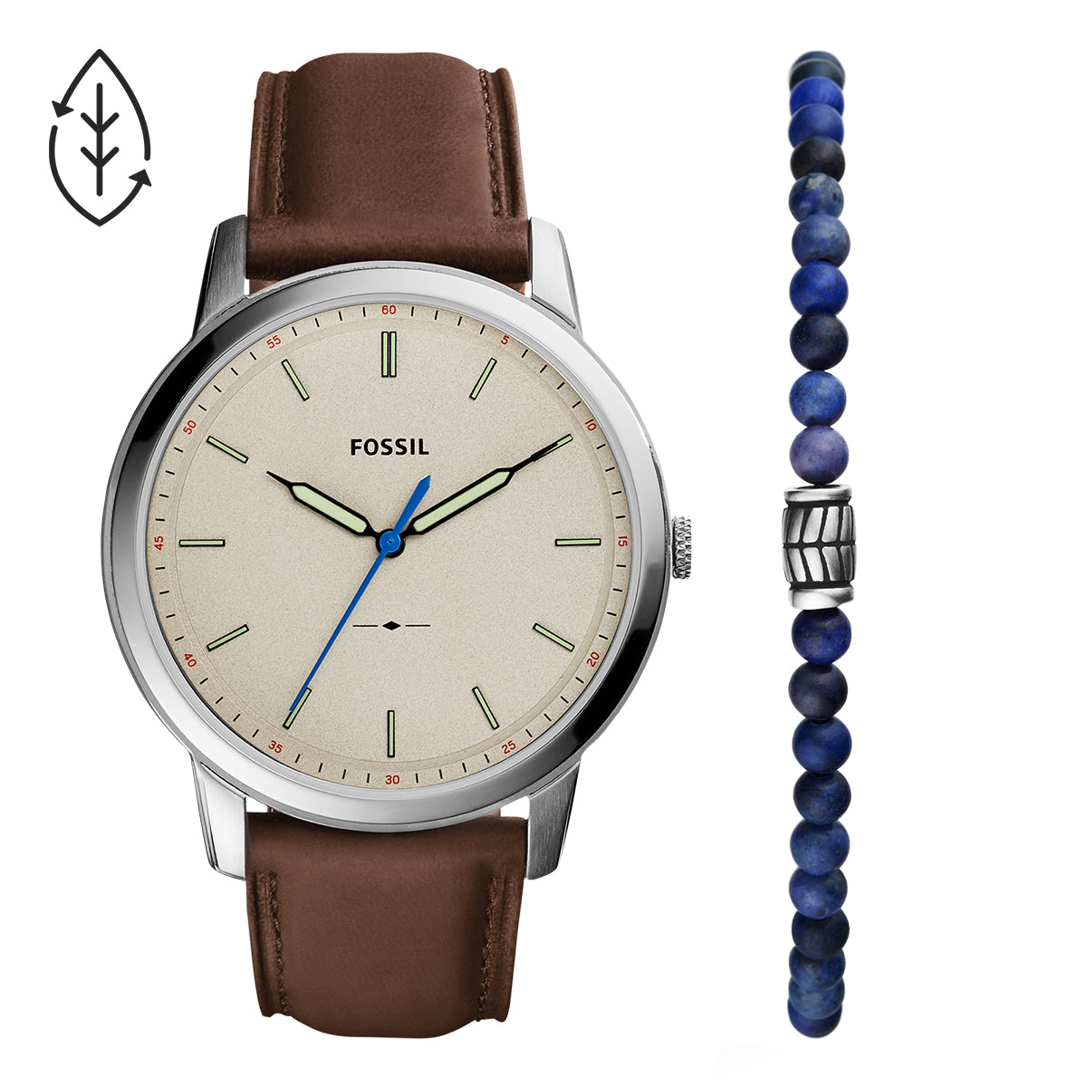 Reloj Fossil Minimalist Cuarzo Cuero Hombre - FS5966SET