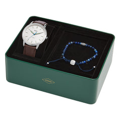 Reloj Fossil Minimalist Cuarzo Cuero Hombre - FS5966SET