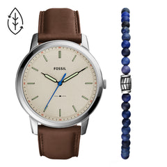 Reloj Fossil Minimalist Cuarzo Cuero Hombre - FS5966SET