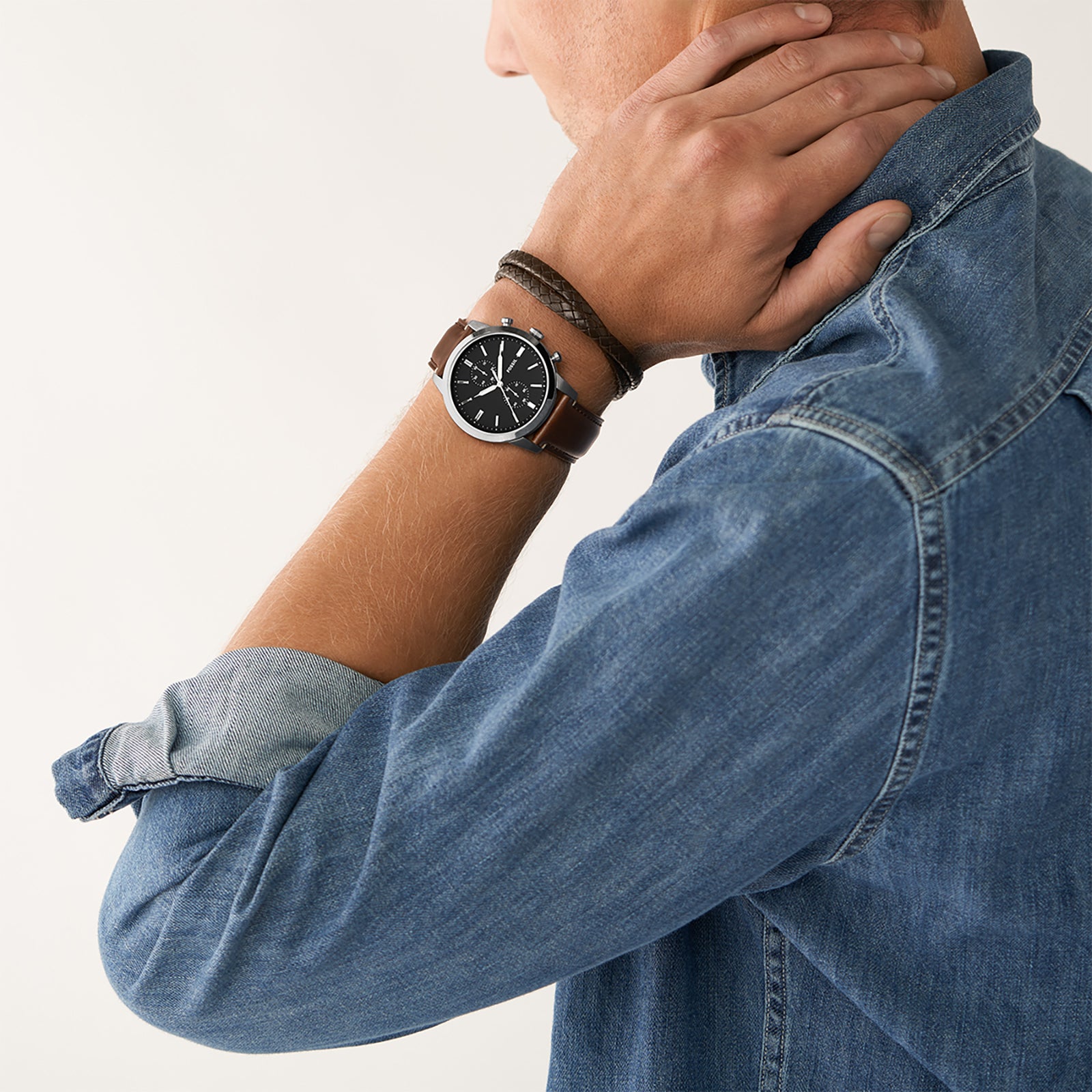 Reloj Fossil Townsman Cuarzo Cuero Hombre - FS5967SET