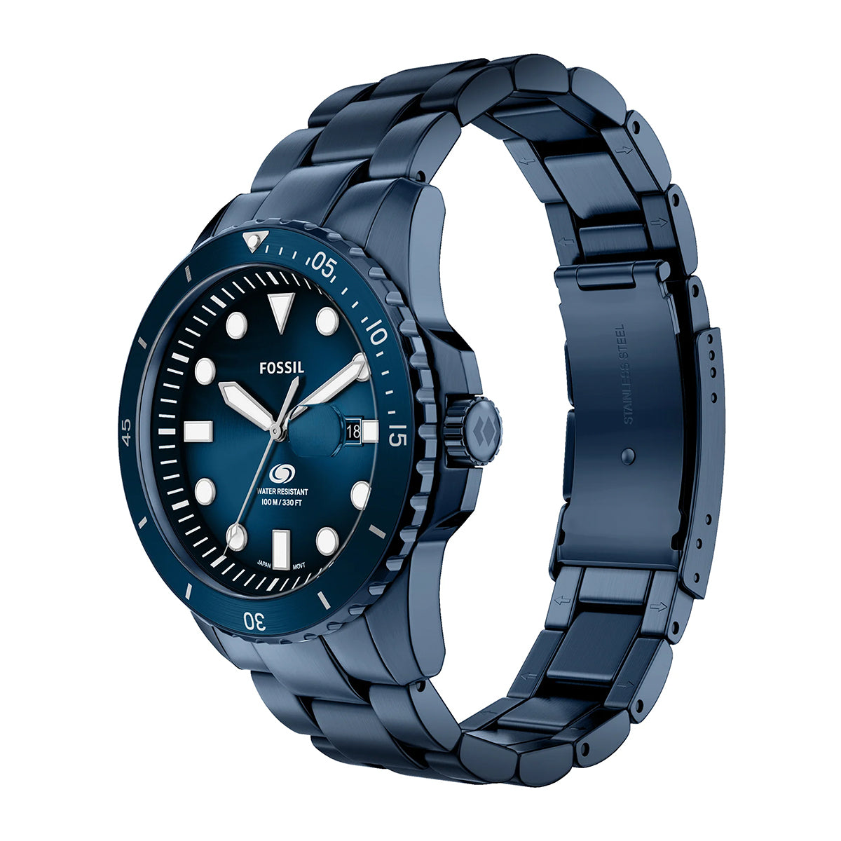 Reloj Fossil Blue Dive Cuarzo Acero Inoxidable Hombre