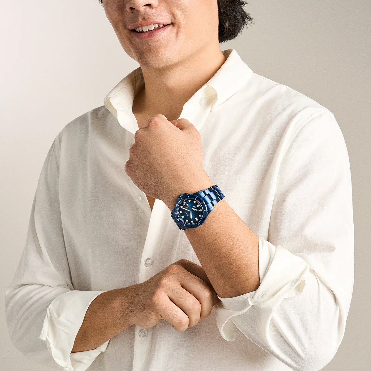 Reloj Fossil Blue Dive Cuarzo Acero Inoxidable Hombre