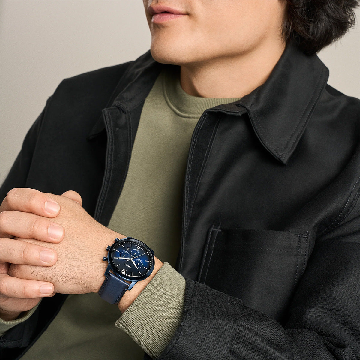 Reloj Fossil Neutra Cuarzo Cuero Hombre