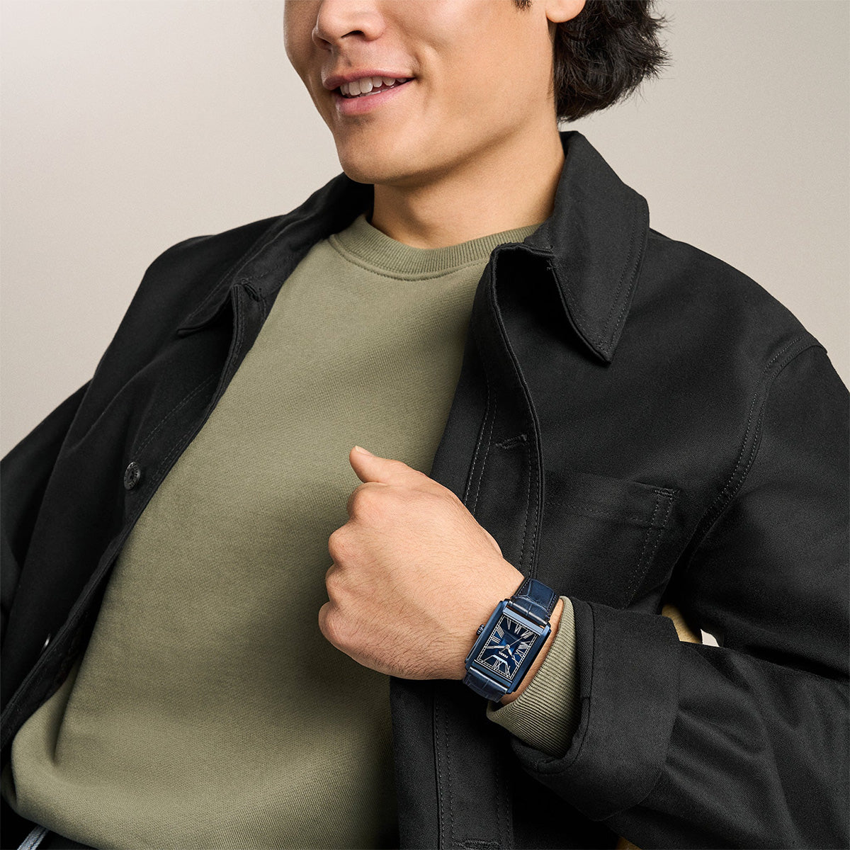 Reloj Fossil Carraway Cuarzo Cuero Hombre