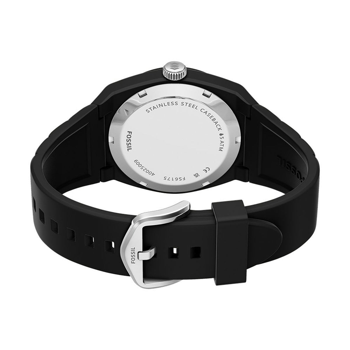 Reloj Fossil Everett Silicona 32mm Hombre Negro