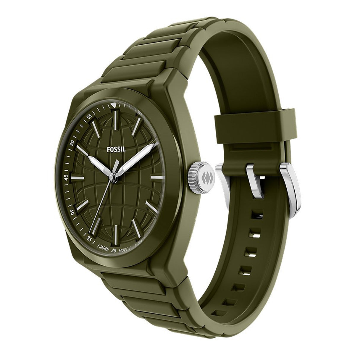 Reloj Fossil Everett Silicona 32mm Hombre Negro