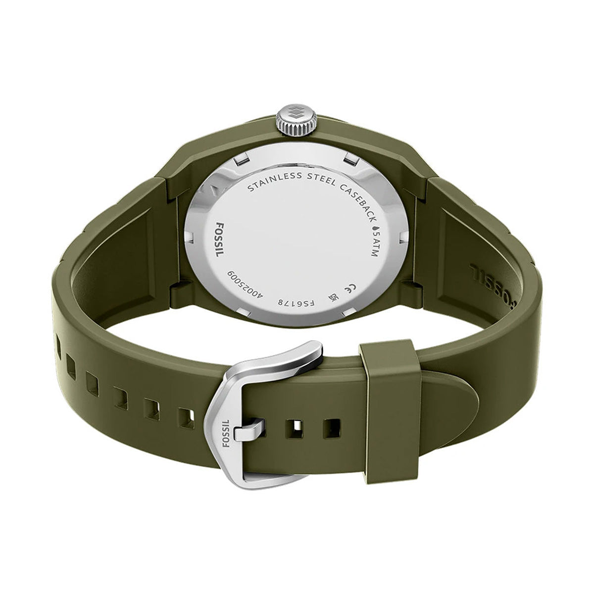Reloj Fossil Everett Silicona 32mm Hombre Negro