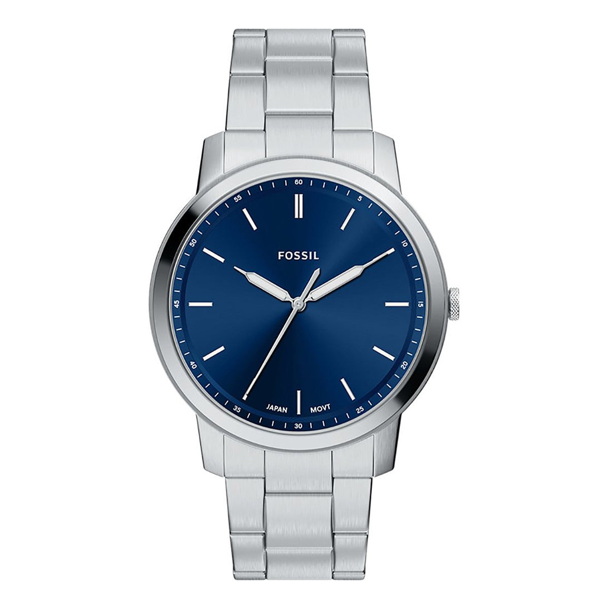Reloj Fossil Minimalist Acero Inoxidable 44mm Hombre Plateado