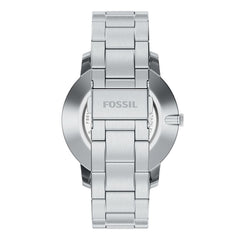 Reloj Fossil Minimalist Acero Inoxidable 44mm Hombre Plateado