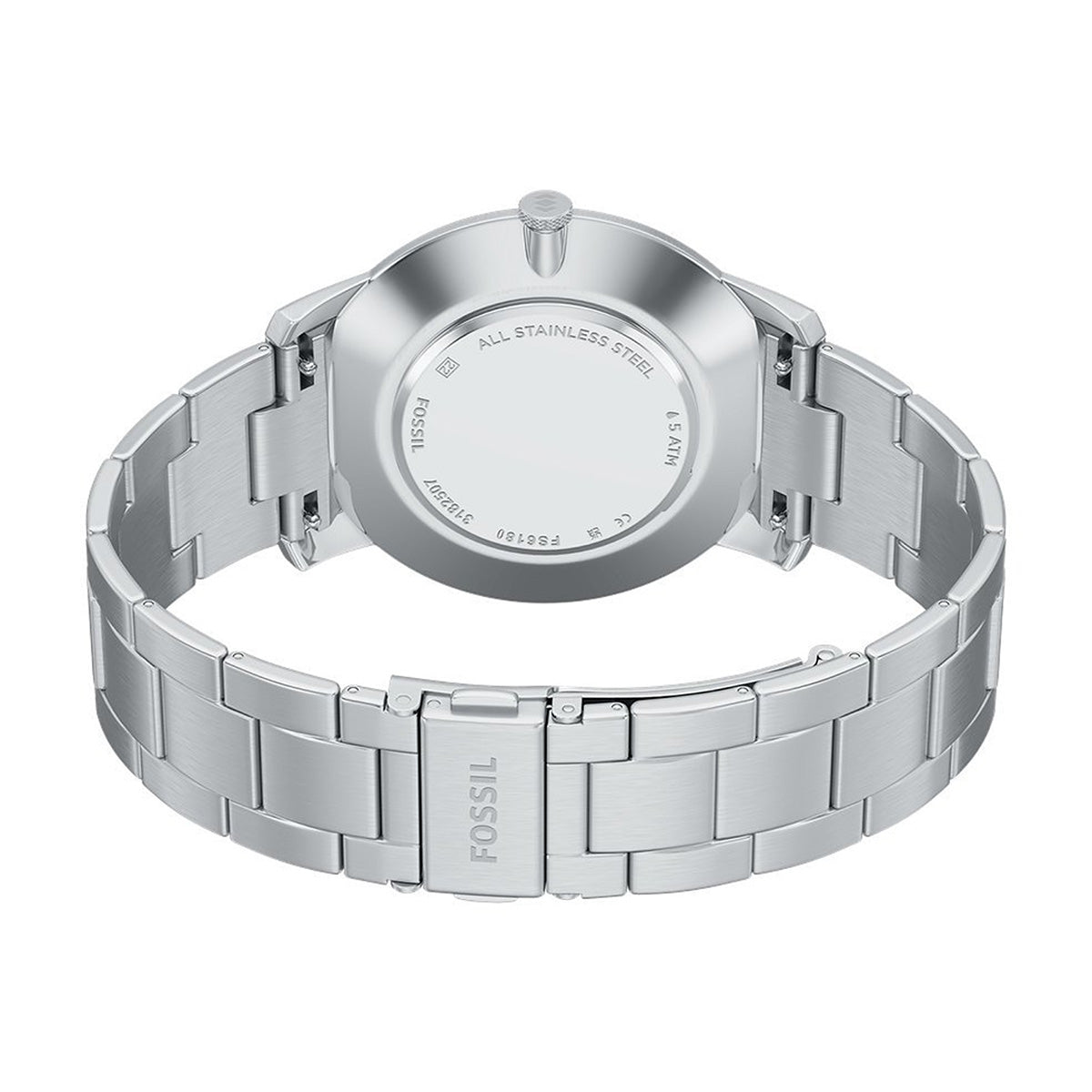 Reloj Fossil Minimalist Acero Inoxidable 44mm Hombre Plateado