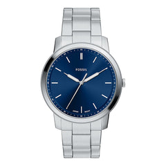 Reloj Fossil Minimalist Acero Inoxidable 44mm Hombre Plateado